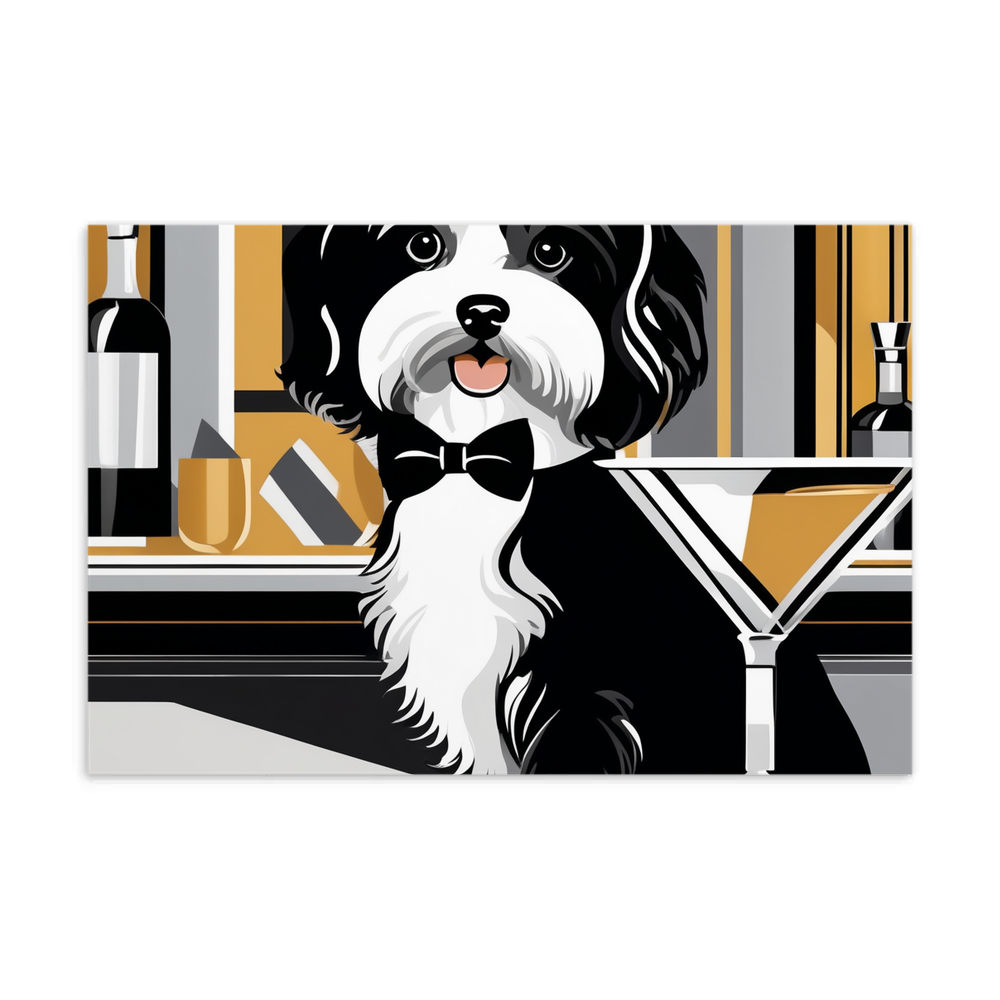 PugMug Custom Black-and-white Havanese Dog Postcard