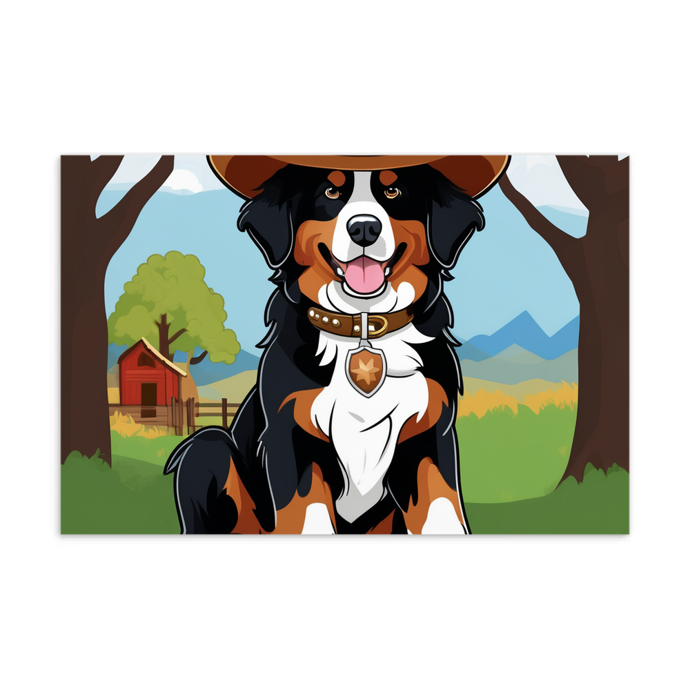 PugMug Custom Bernese Mountain Dog Postcard