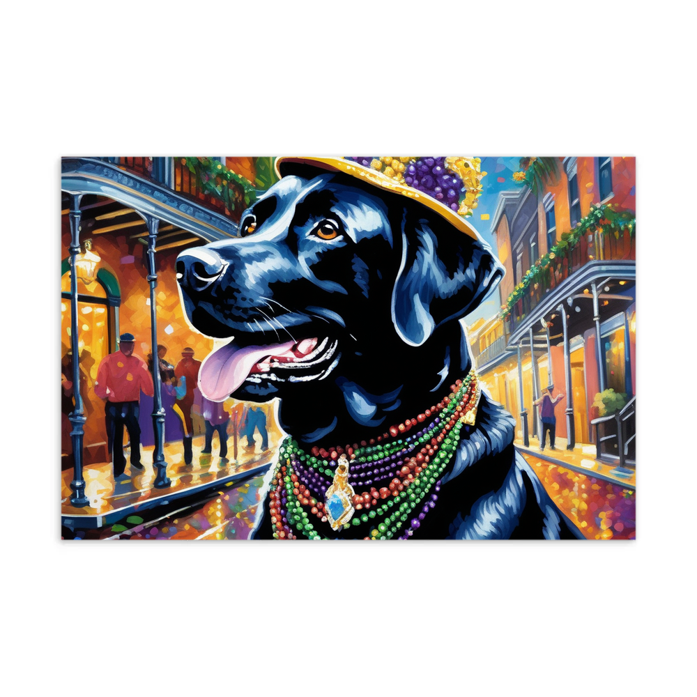 PugMug Custom Black Labrador Retriever Postcard