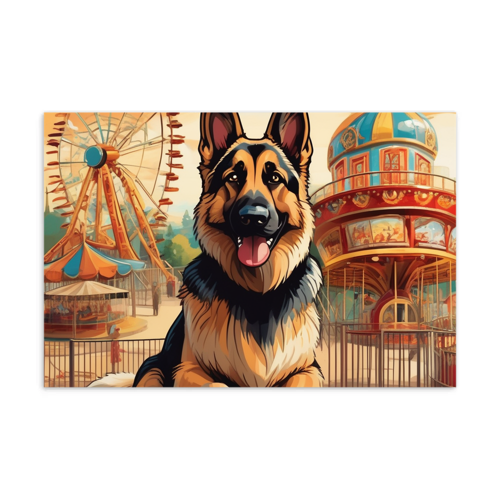 PugMug Custom German Shepherd Dog Postcard