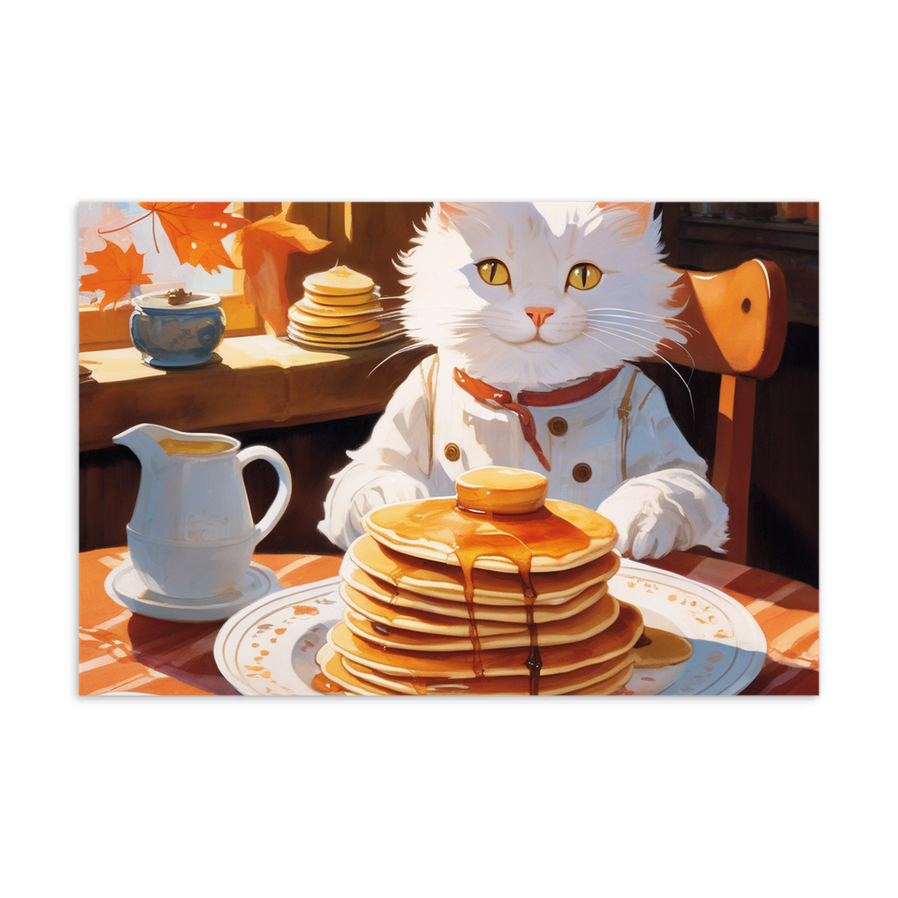 PugMug Custom White Companion Cat Postcard