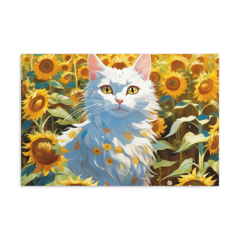 PugMug Custom White Companion Cat Postcard