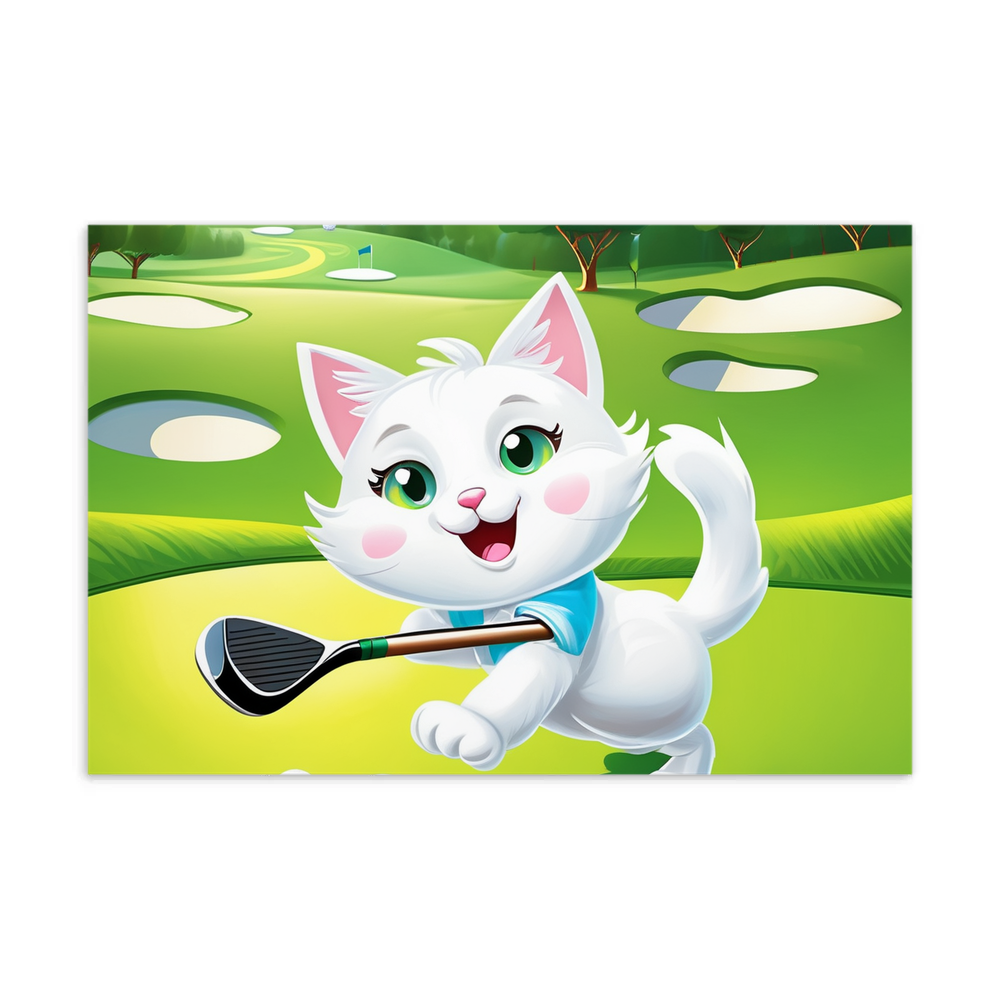 PugMug Custom White Companion Cat Postcard