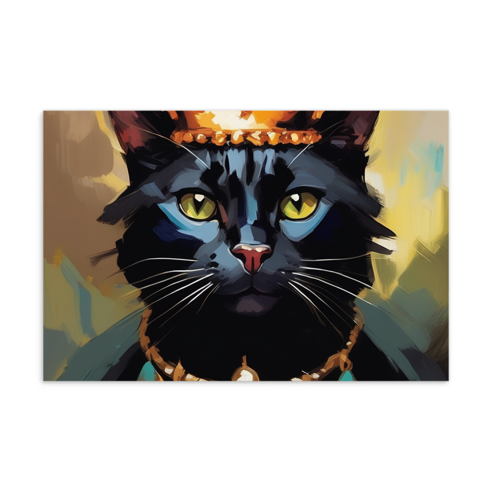 PugMug Custom Black Exotic Cat Postcard