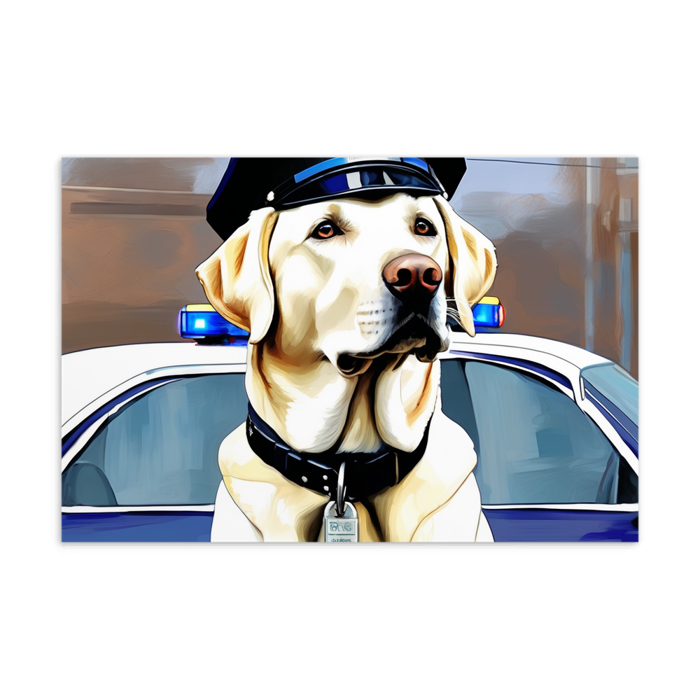 PugMug Custom White Labrador Retriever Postcard