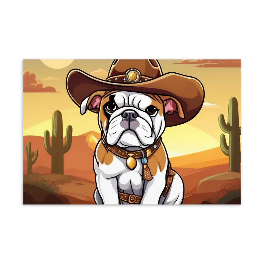 PugMug Custom Bulldog Postcard