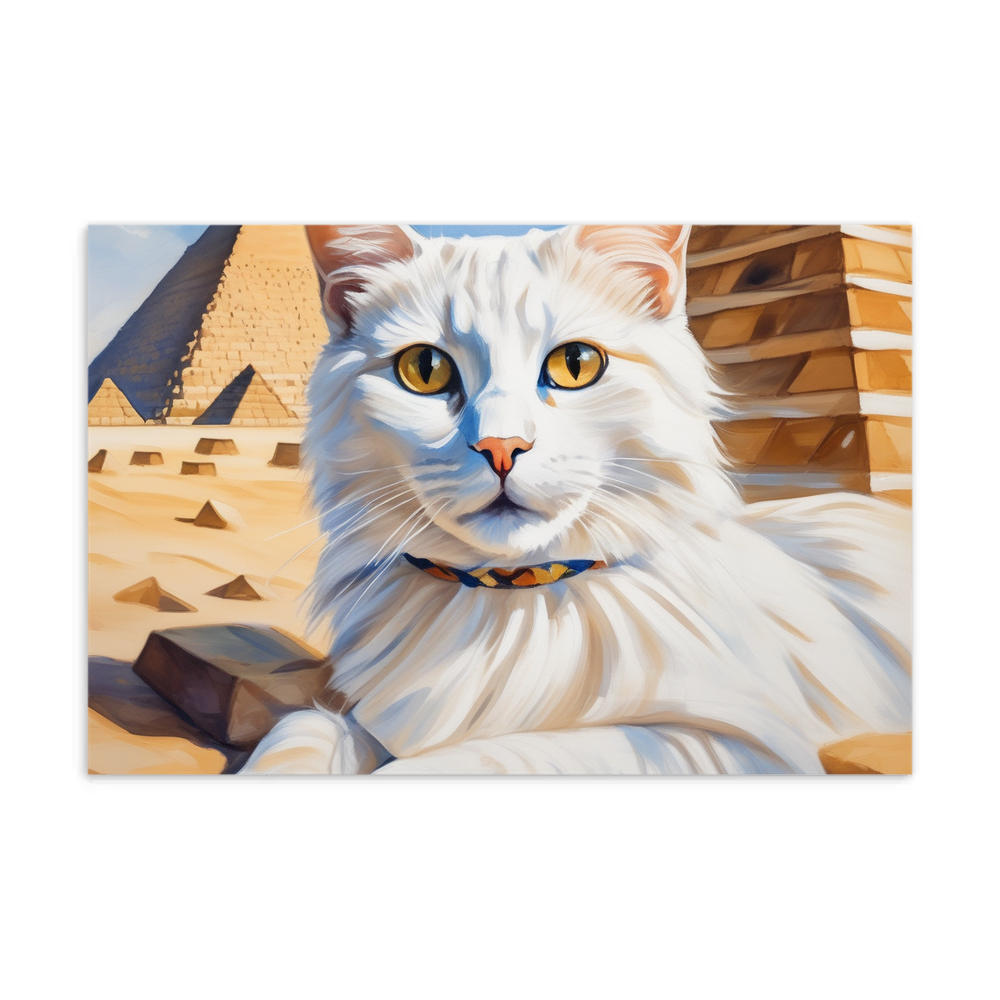 PugMug Custom White Companion Cat Postcard