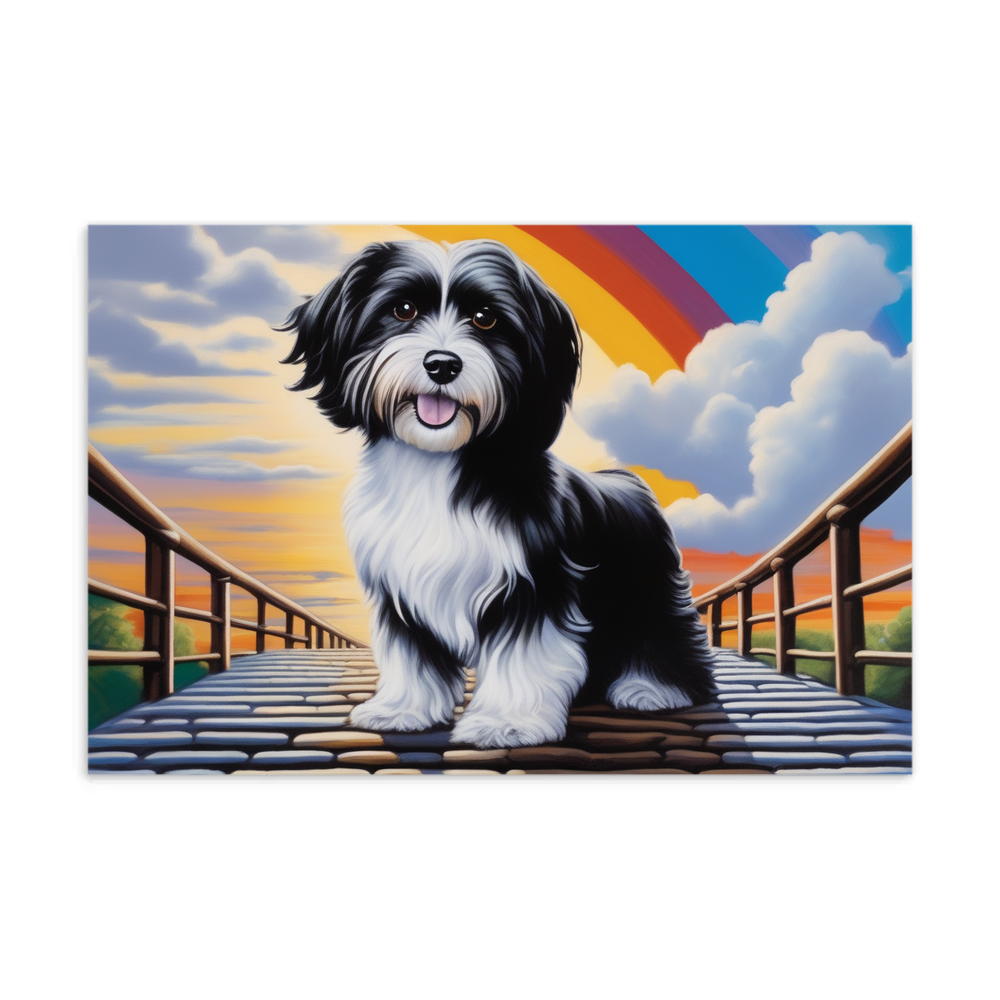 PugMug Custom Black-and-white Havanese Dog Postcard