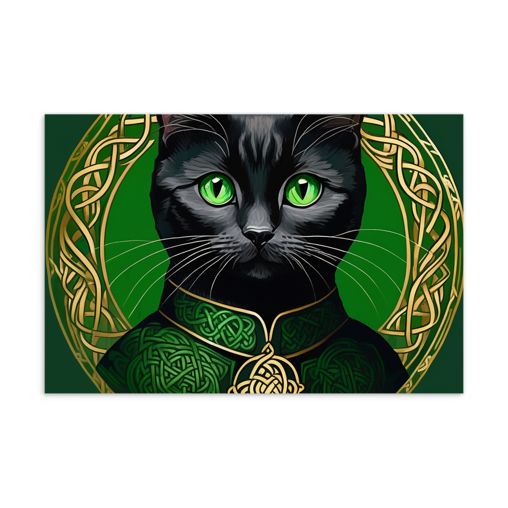 PugMug Custom Black British Shorthair Cat Postcard