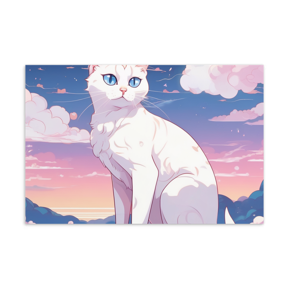 PugMug Custom White Companion Cat Postcard