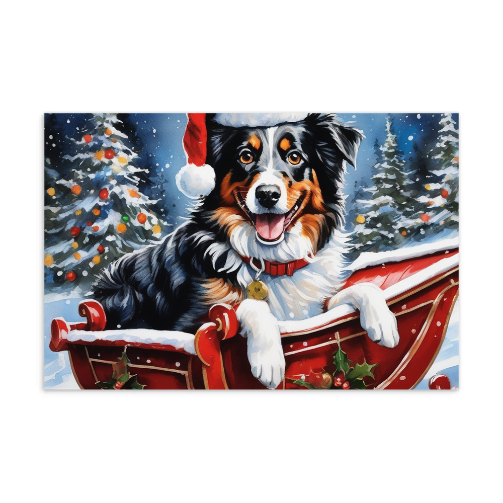 PugMug Custom Australian Shepherd Dog Postcard