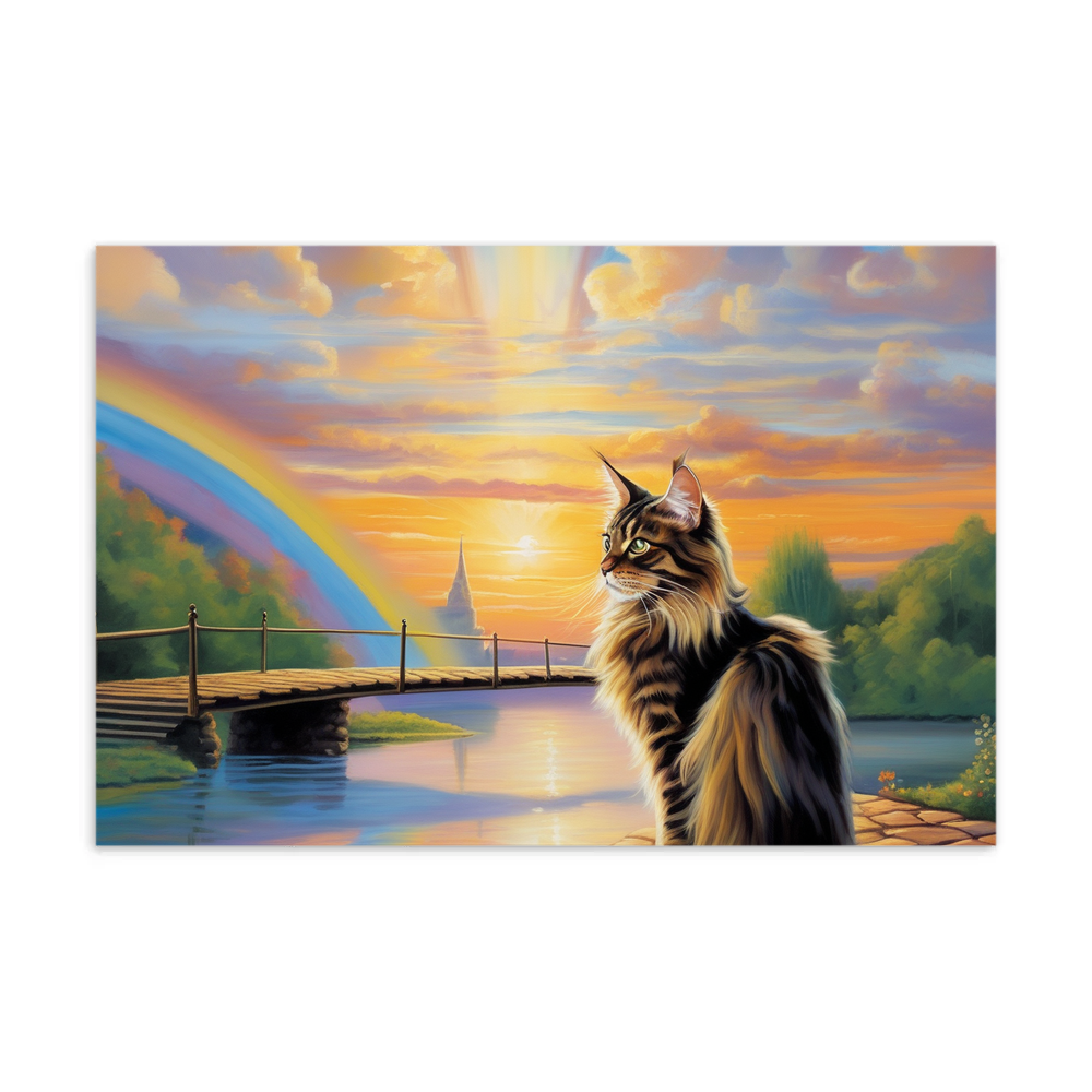 PugMug Custom Tabby Maine Coon Cat Postcard