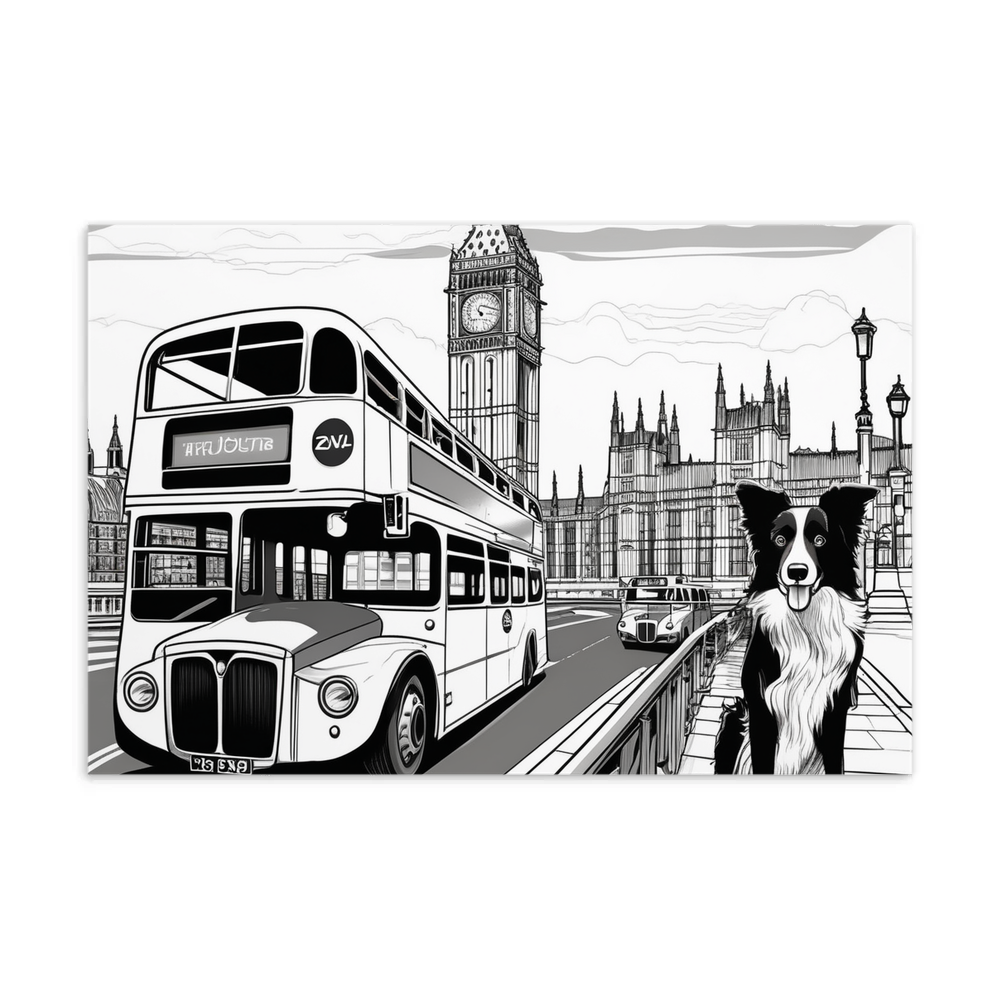 PugMug Custom Border Collie Postcard