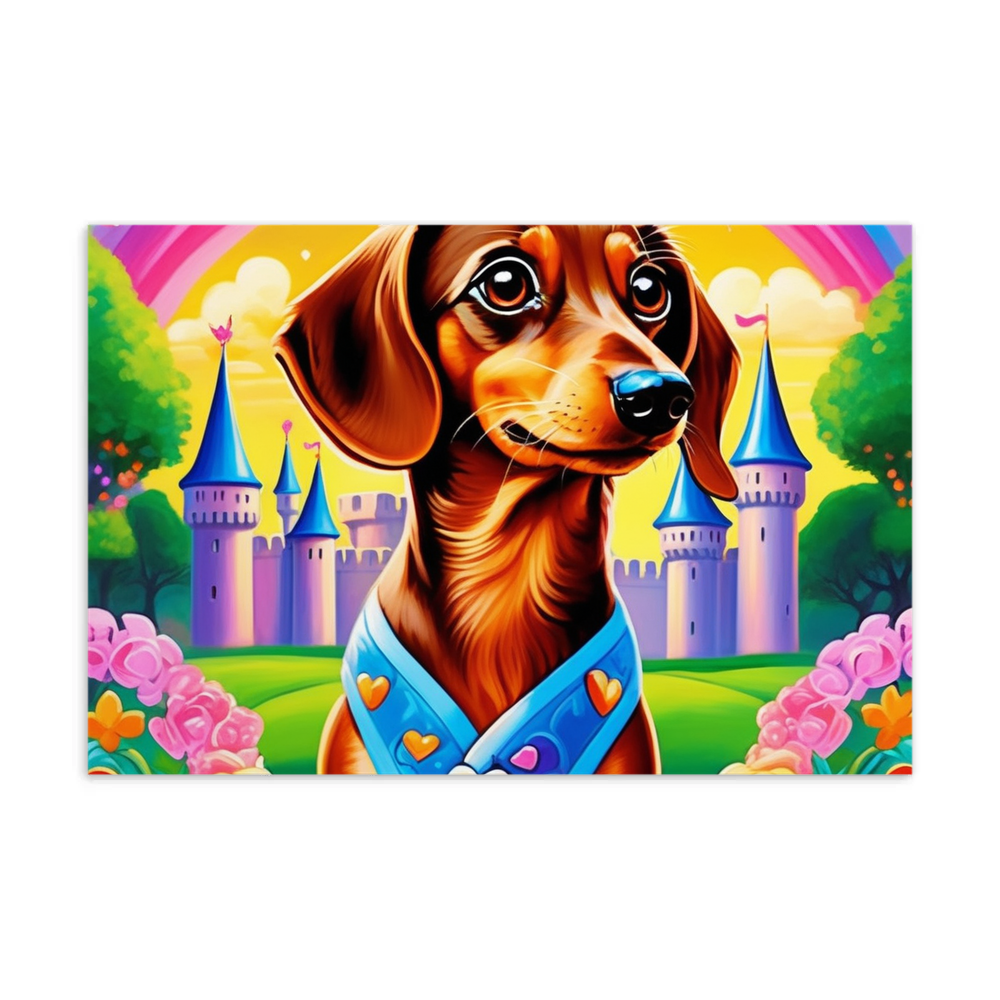 PugMug Custom Tan Dachshund Postcard