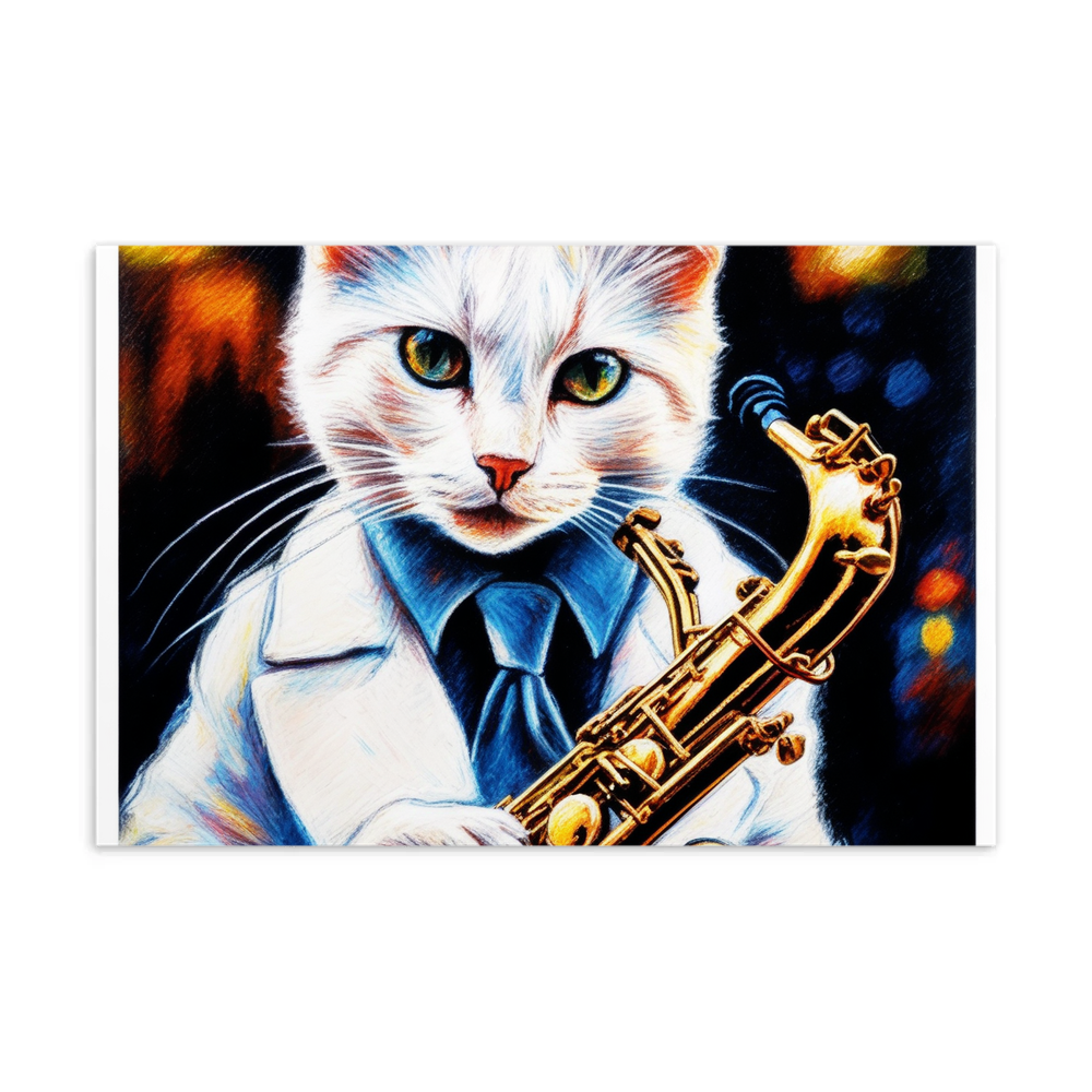 PugMug Custom White Companion Cat Postcard
