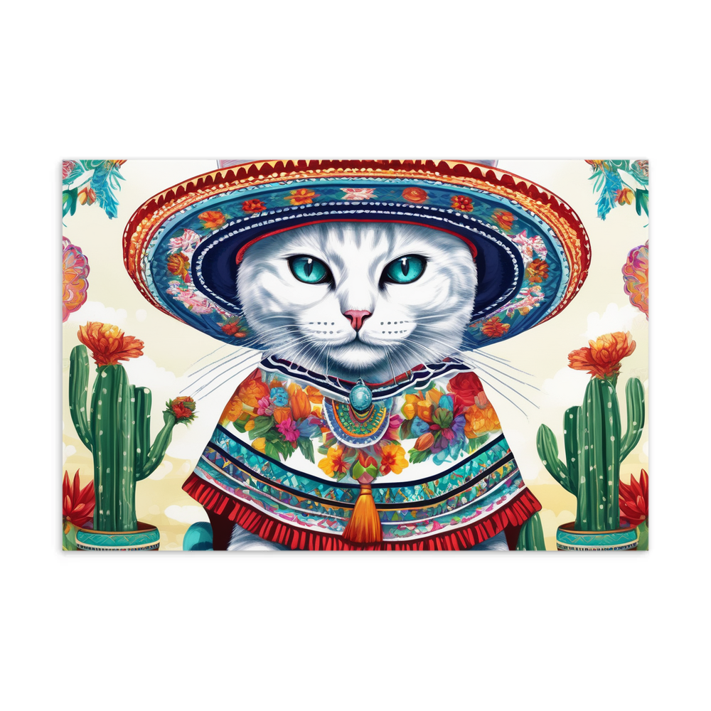 PugMug Custom White Companion Cat Postcard