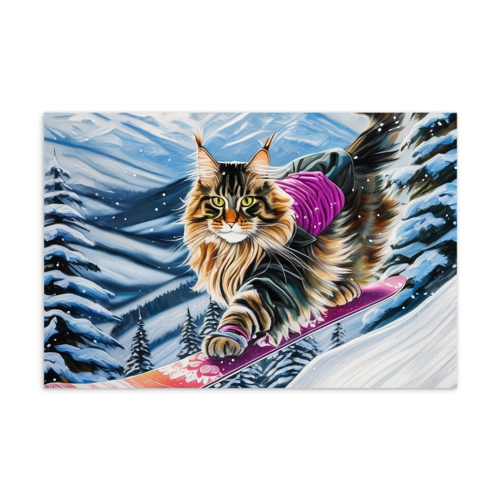 PugMug Custom Tabby Maine Coon Cat Postcard