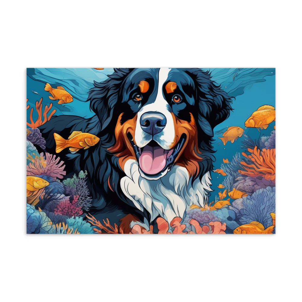PugMug Custom Bernese Mountain Dog Postcard