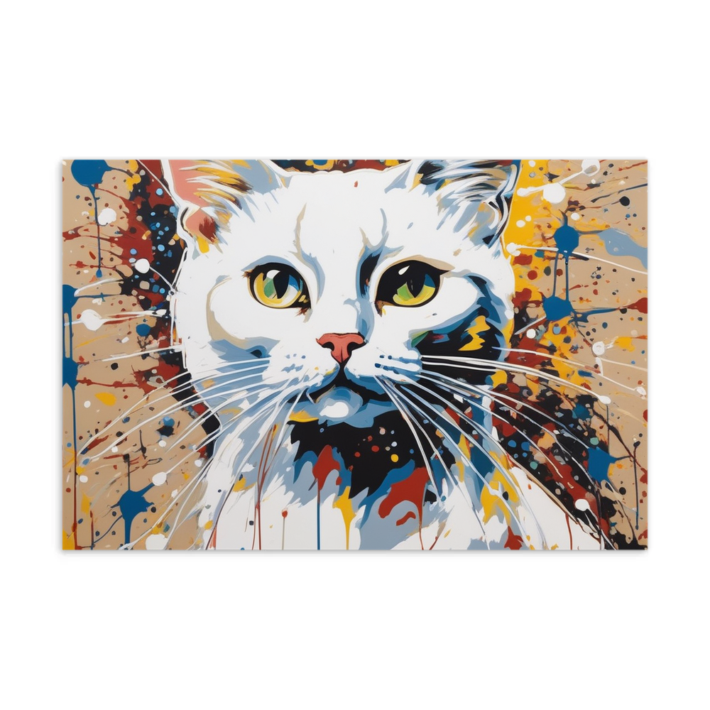 PugMug Custom White Companion Cat Postcard