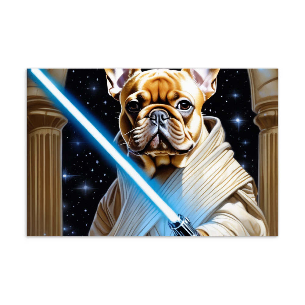 PugMug Custom Tan French Bulldog Postcard