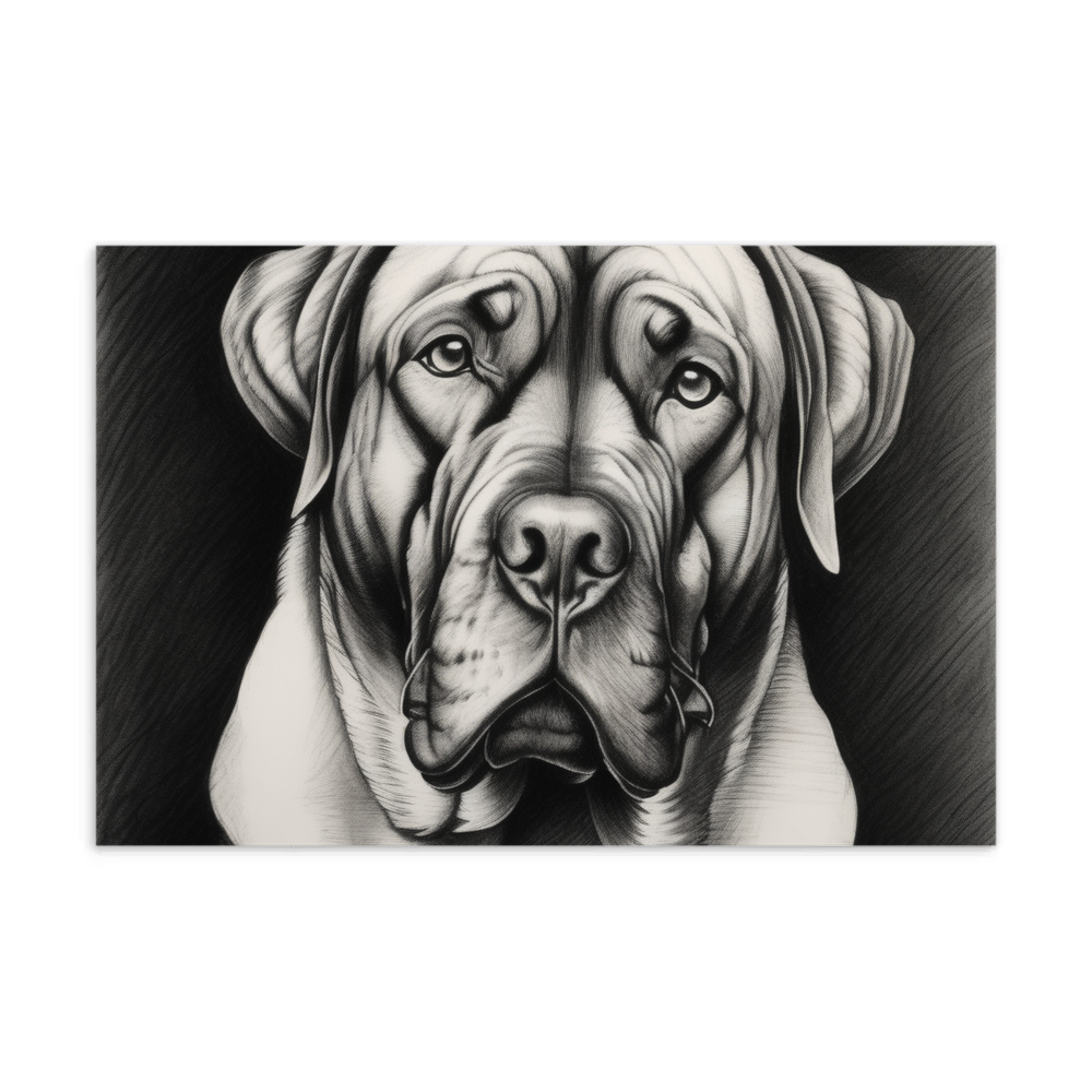 PugMug Custom Mastiff Postcard