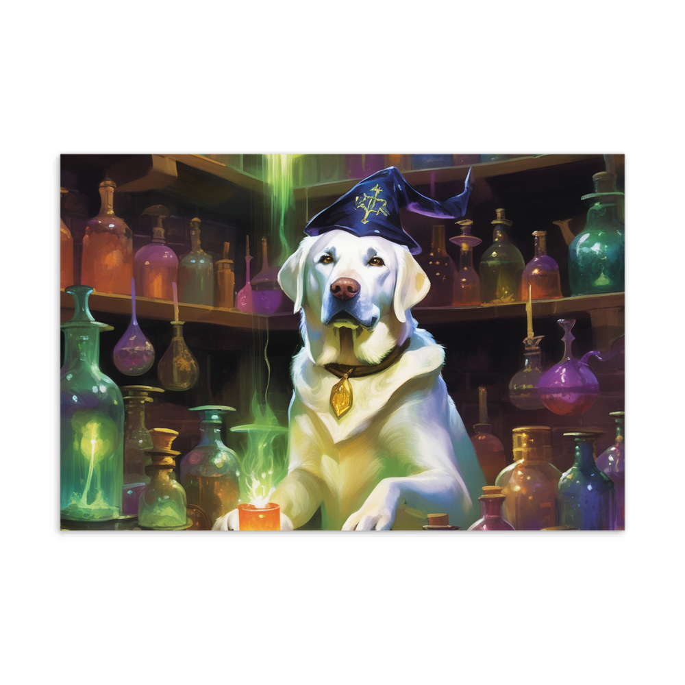 PugMug Custom White Labrador Retriever Postcard