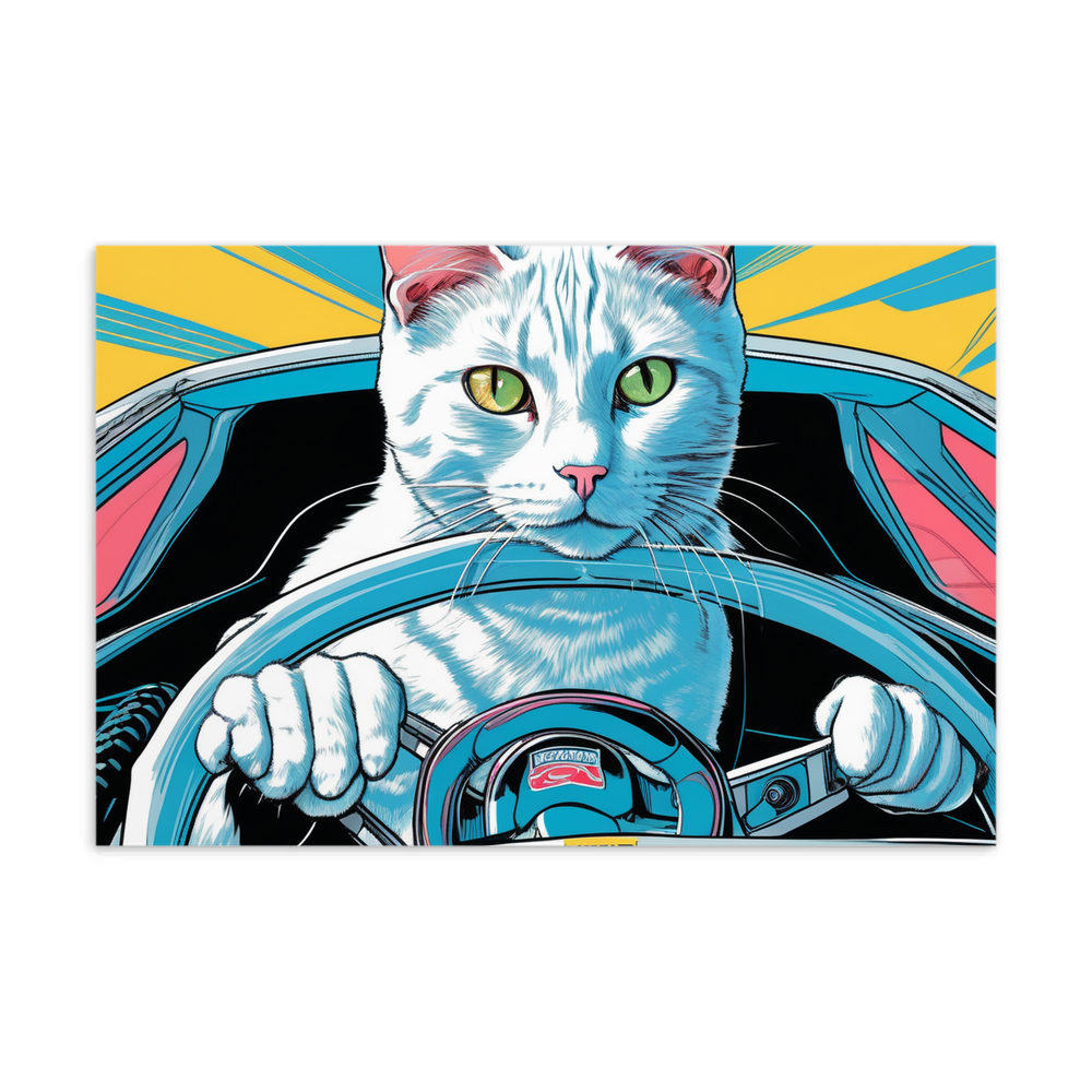 PugMug Custom White Companion Cat Postcard