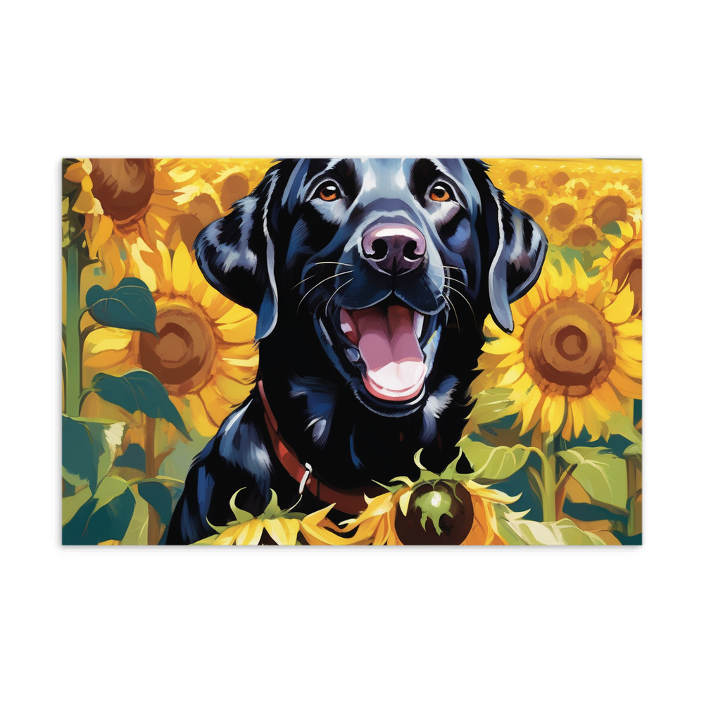 PugMug Custom Black Labrador Retriever Postcard
