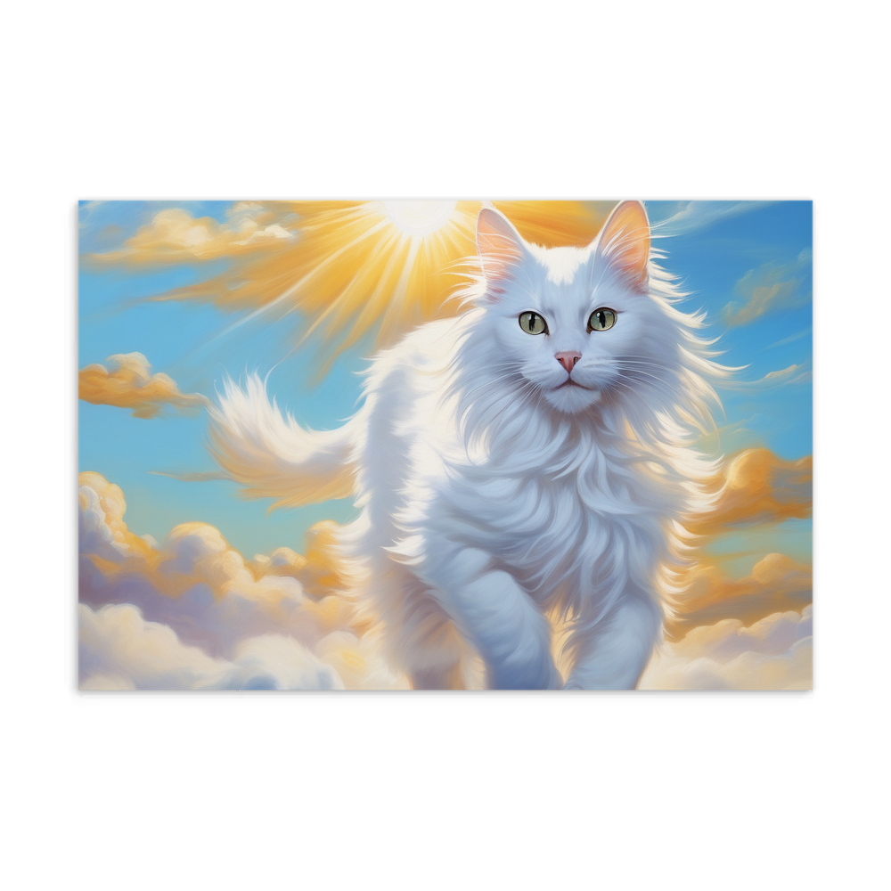 PugMug Custom White Companion Cat Postcard