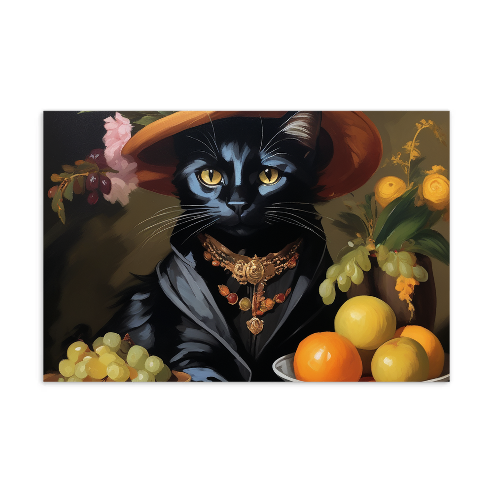 PugMug Custom Black Companion Cat Postcard