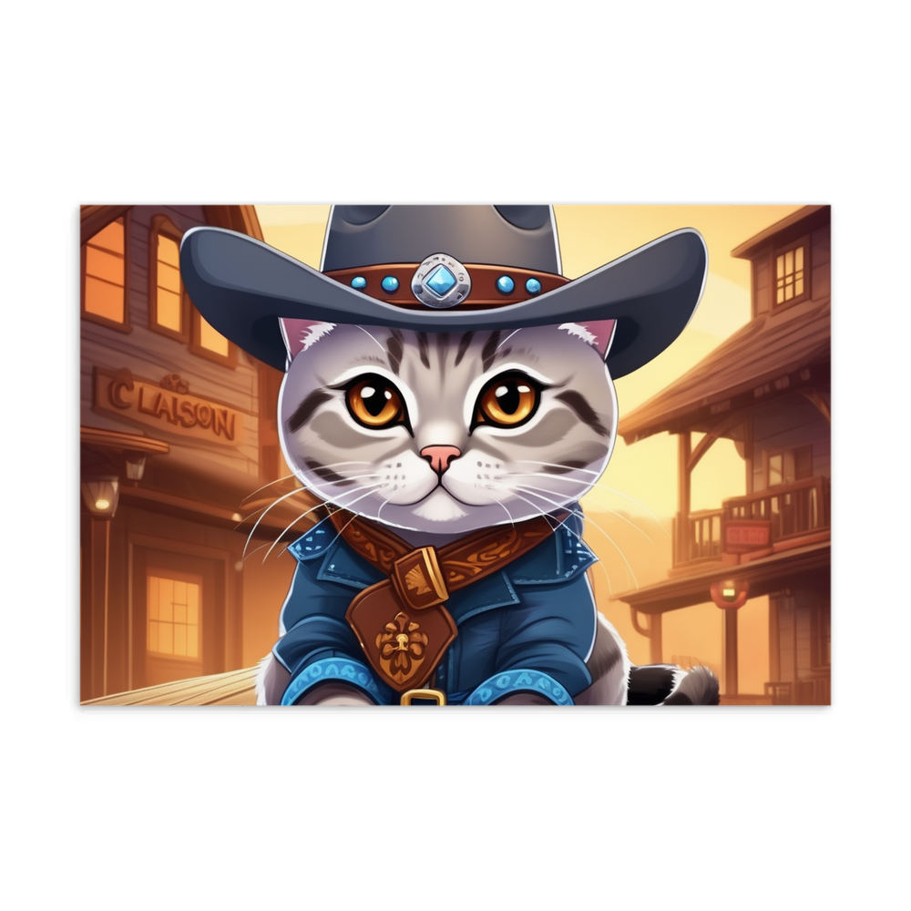 PugMug Custom Tabby British Shorthair Cat Postcard