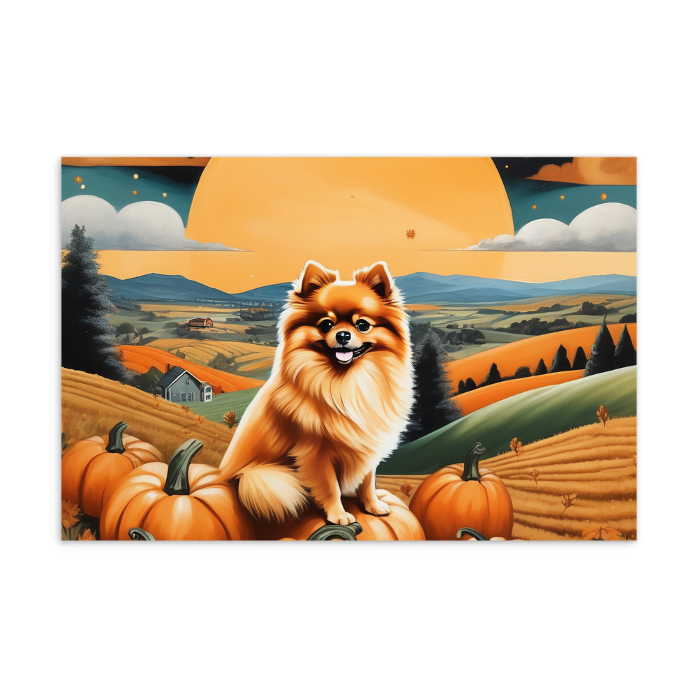 PugMug Custom Tan Pomeranian Postcard