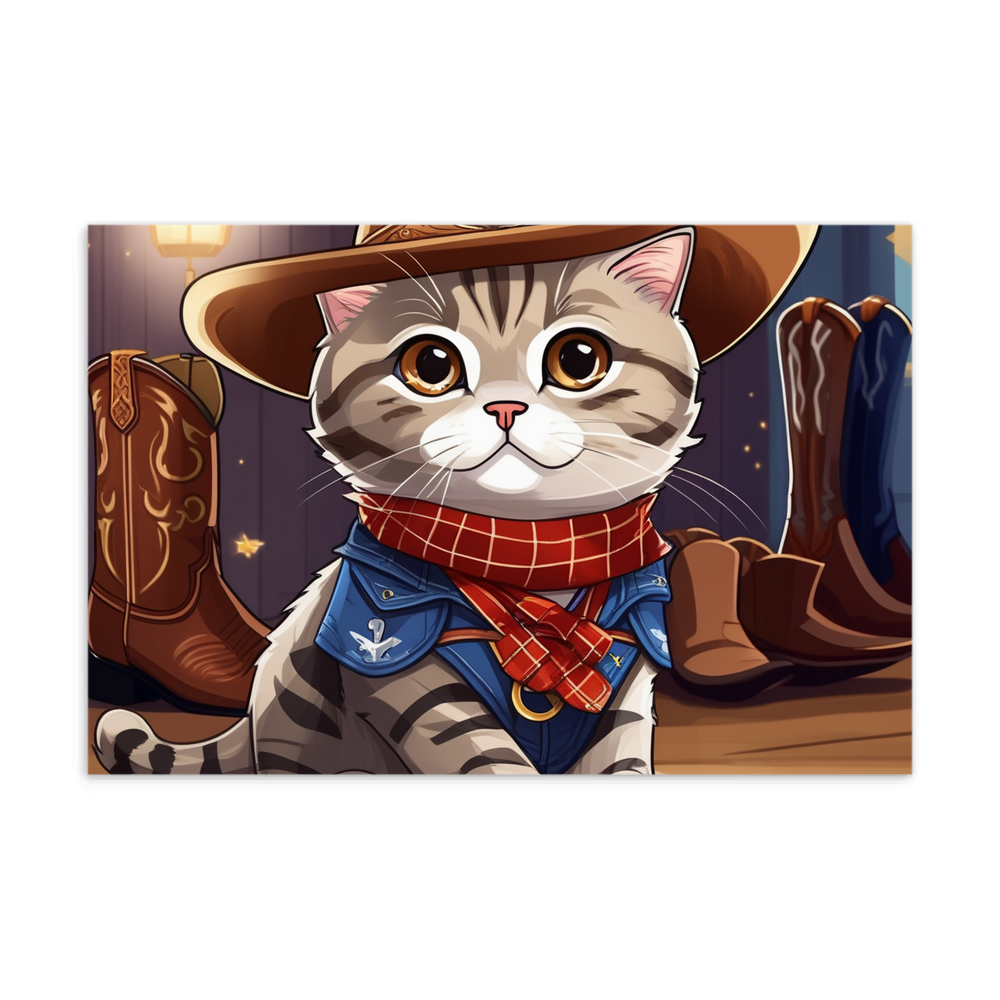 PugMug Custom Tabby Scottish Fold Cat Postcard