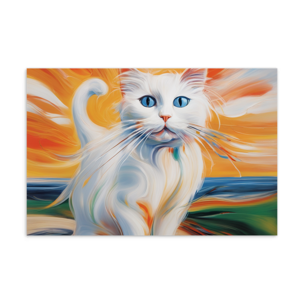 PugMug Custom White Ragdoll Cat Postcard