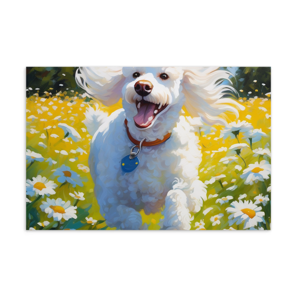 PugMug Custom White Poodle Postcard