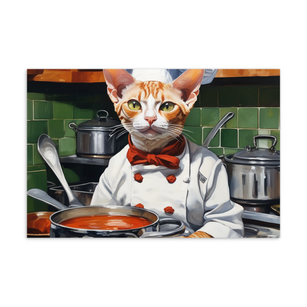 PugMug Custom Tabby Devon Rex Cat Postcard