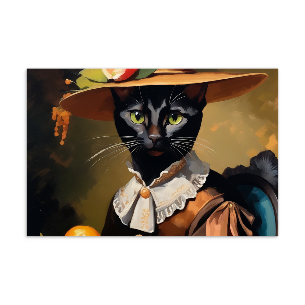 PugMug Custom Black Abyssinian Cat Postcard