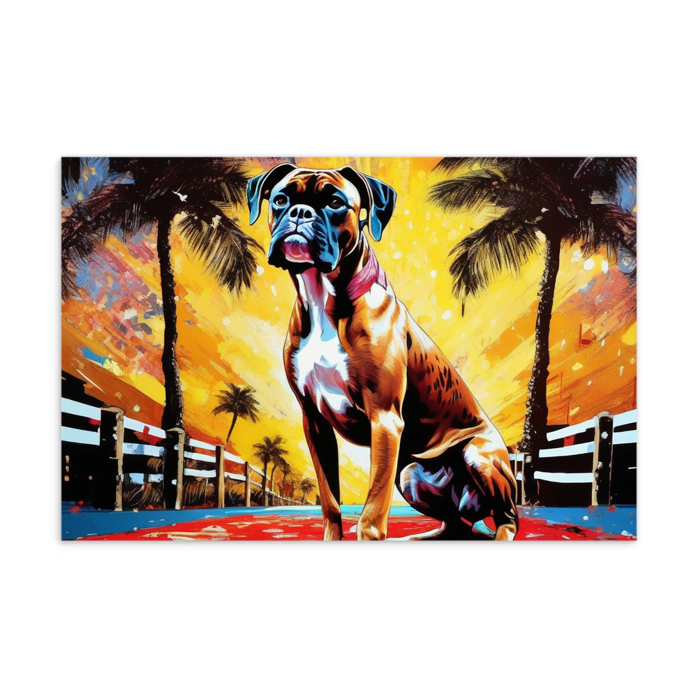 PugMug Custom Boxer Dog Postcard