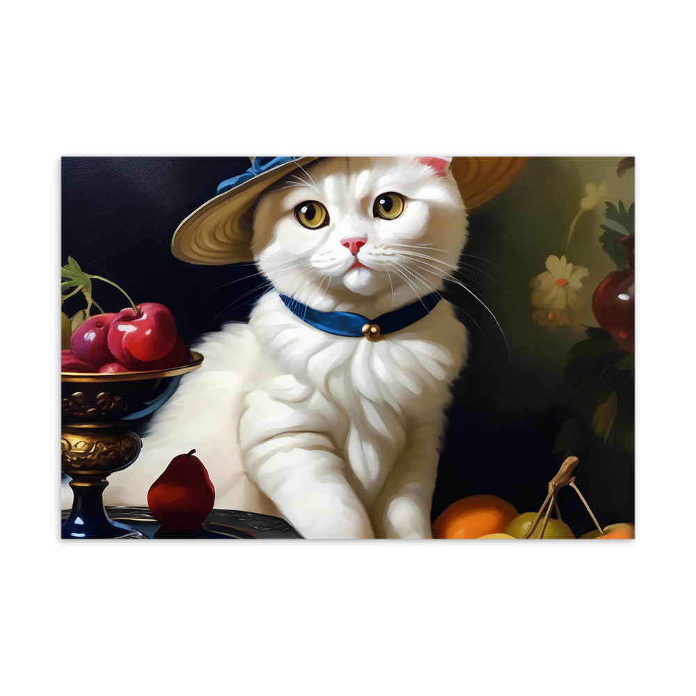 PugMug Custom White Scottish Fold Cat Postcard