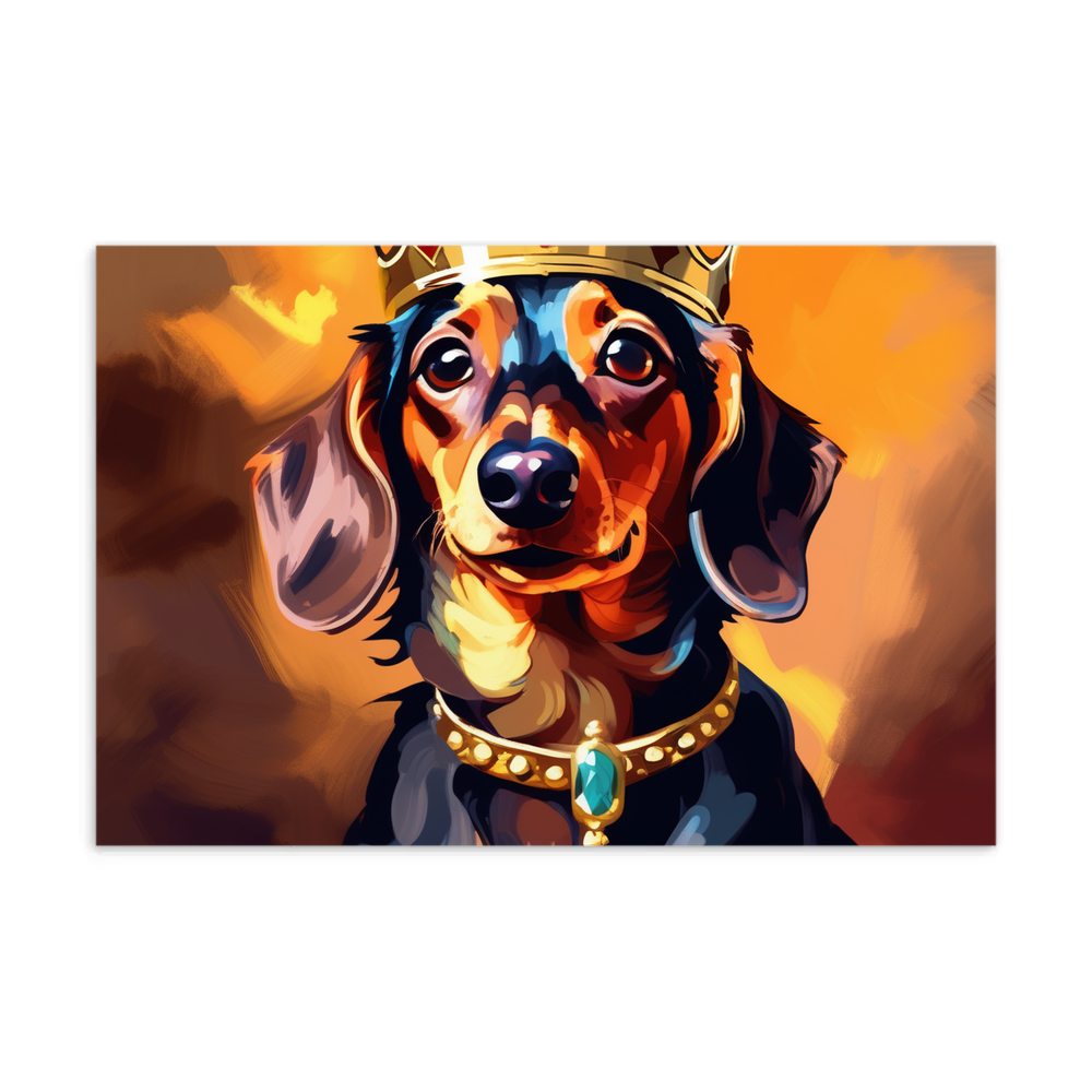 PugMug Custom Tan Dachshund Postcard