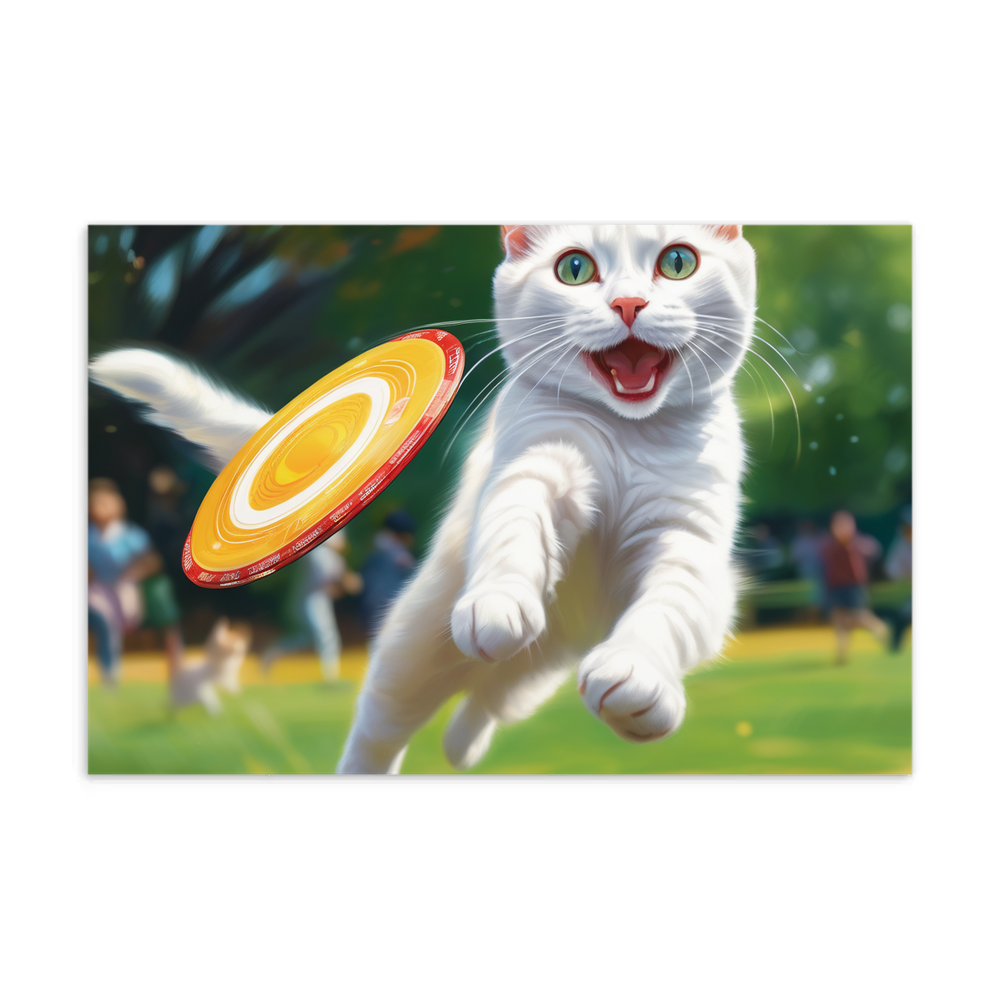 PugMug Custom White Companion Cat Postcard