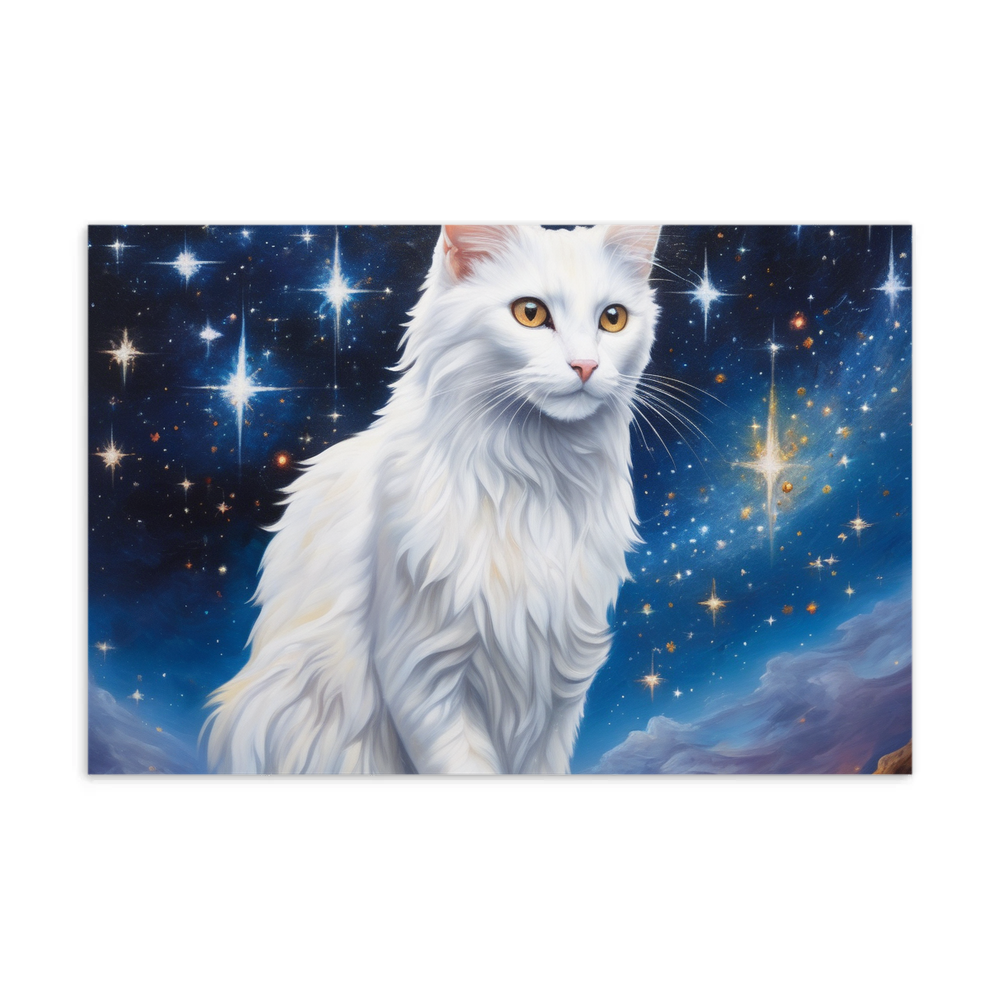 PugMug Custom White Companion Cat Postcard
