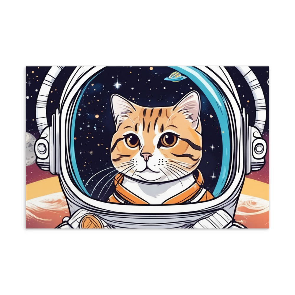 PugMug Custom Tabby Scottish Fold Cat Postcard