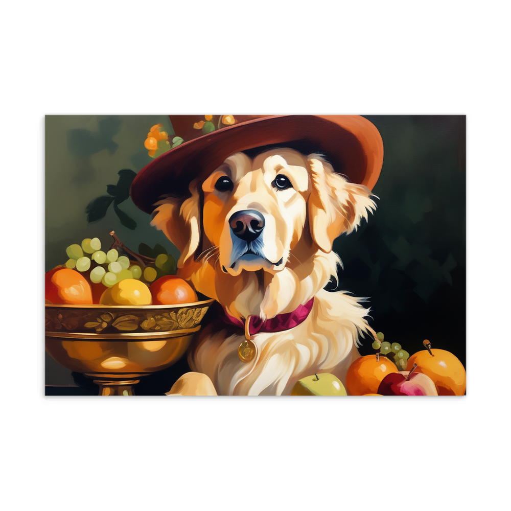 PugMug Custom Golden Retriever Postcard