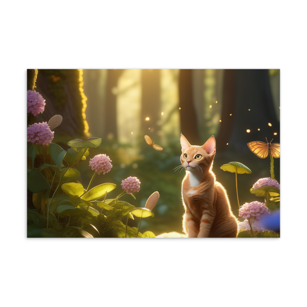 PugMug Custom Tabby Devon Rex Cat Postcard