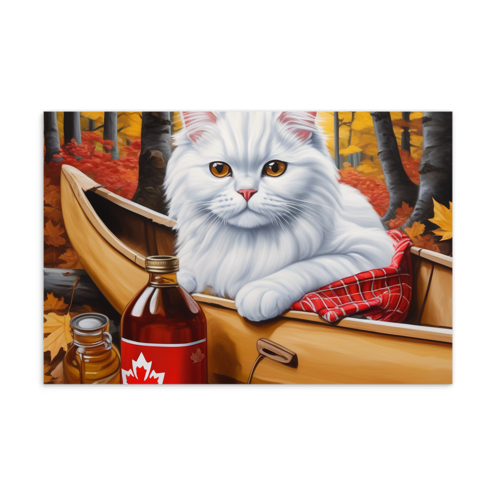 PugMug Custom White Persian Cat Postcard