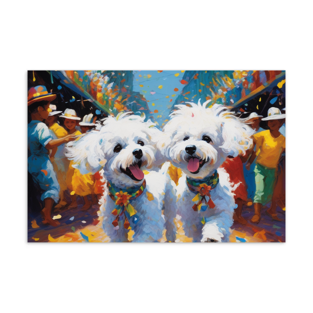PugMug Custom Bichons Frise Postcard