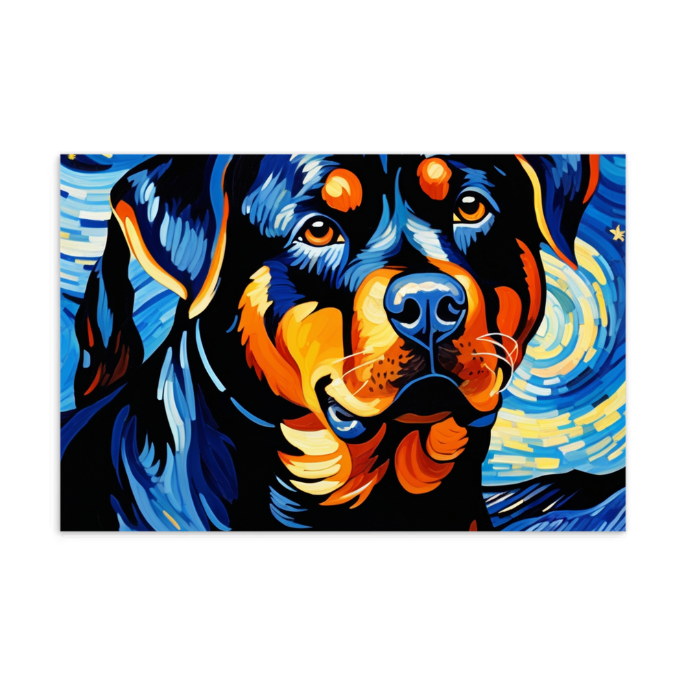PugMug Custom Rottweiler Postcard