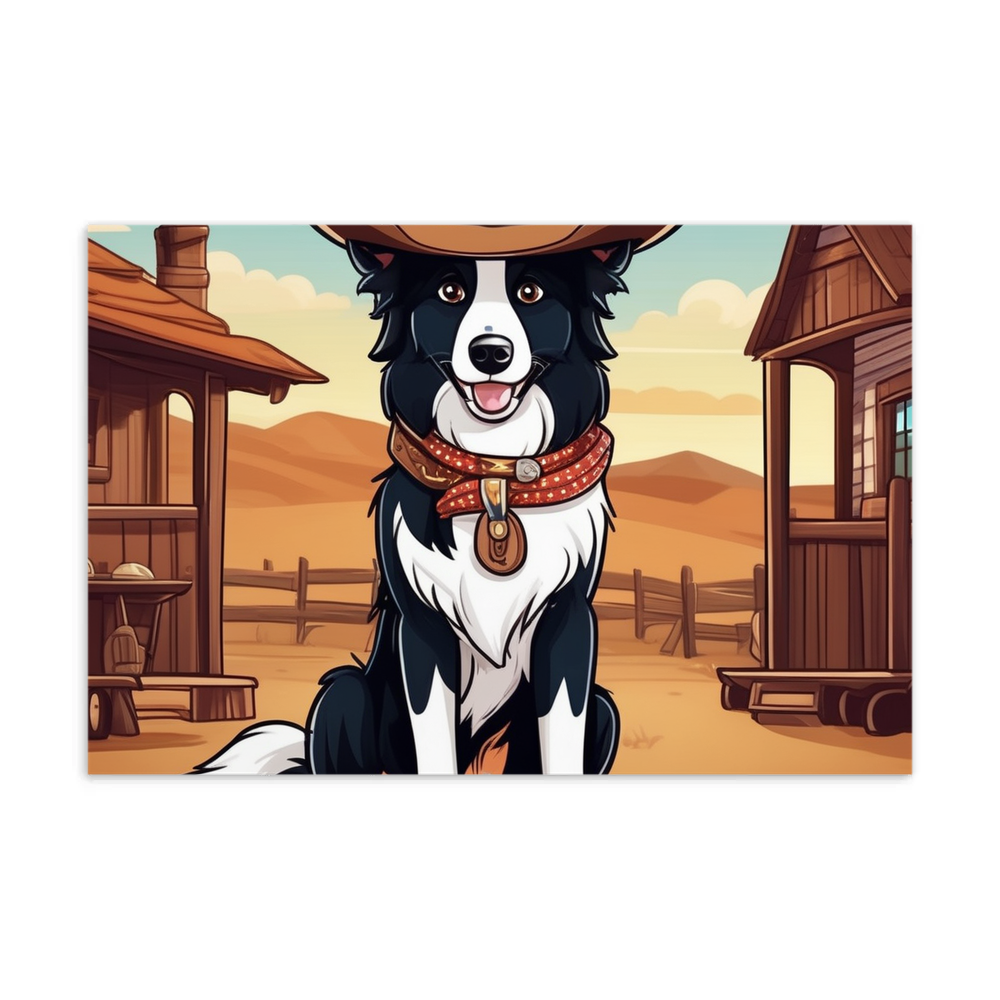 PugMug Custom Border Collie Postcard