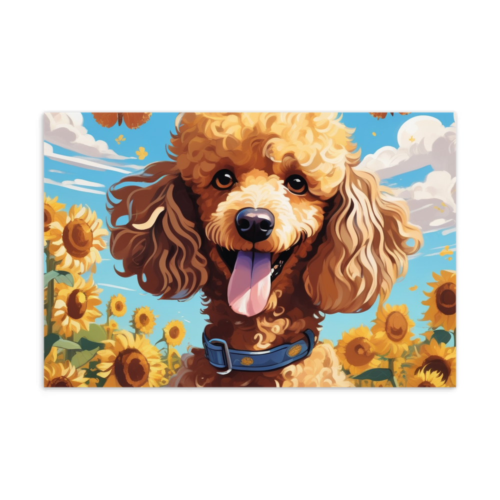 PugMug Custom Tan Poodle Postcard